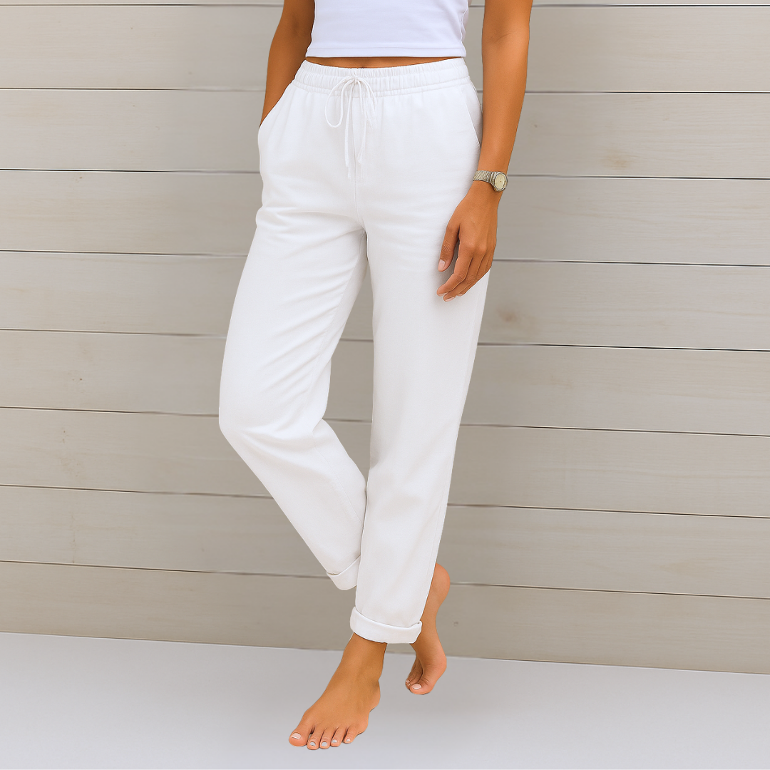 Nora™ | Pantalón premium de lino elástico y transpirable