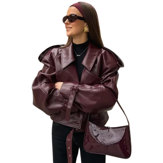 Linde | Chaqueta de cuero con estilo