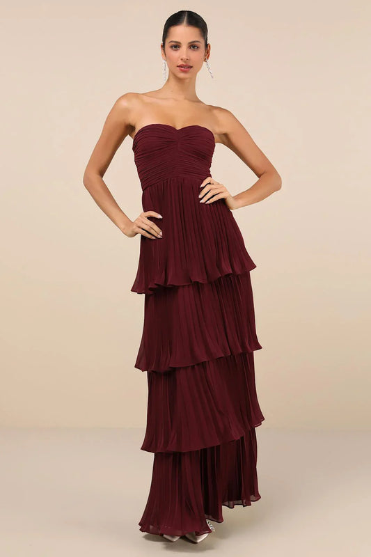 Linn | Vestido Maxi Sin Tirantes