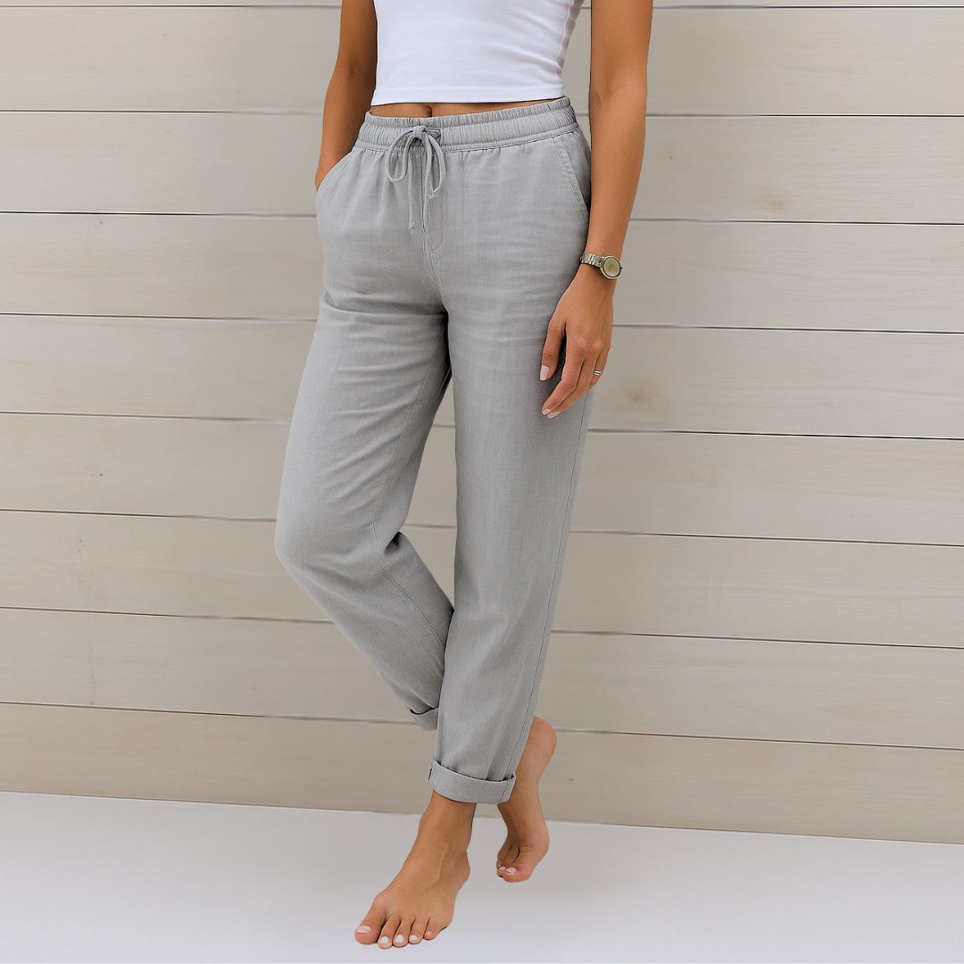 Nora™ | Pantalón premium de lino elástico y transpirable