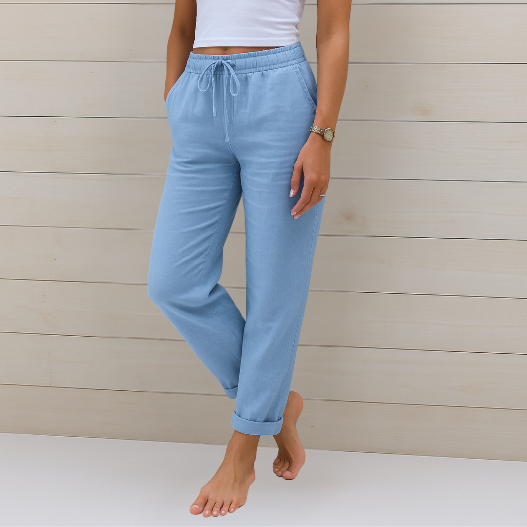 Nora™ | Pantalón premium de lino elástico y transpirable