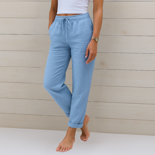 Nora™ | Pantalón premium de lino elástico y transpirable