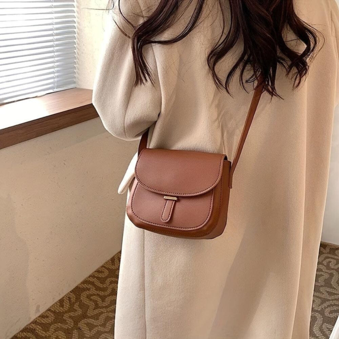 Bolsa de cuero estilo vintage, cómoda y atemporal para cualquier ocasión