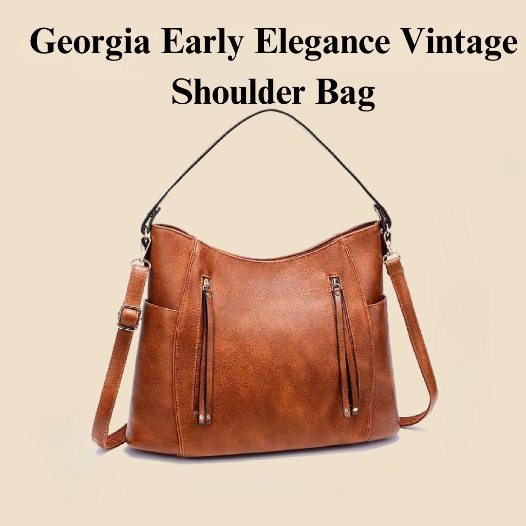 Bolso de hombro vintage de cuero con un diseño atemporal y cómodo
