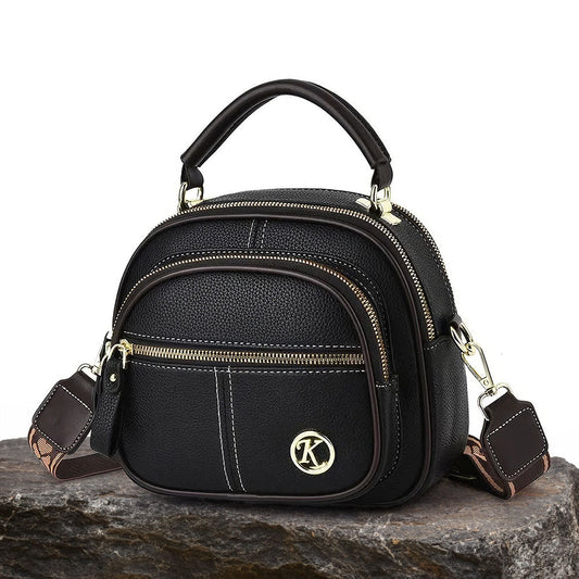 Elegante bolso de hombro clásico de cuero de alta calidad, cómodo y atemporal