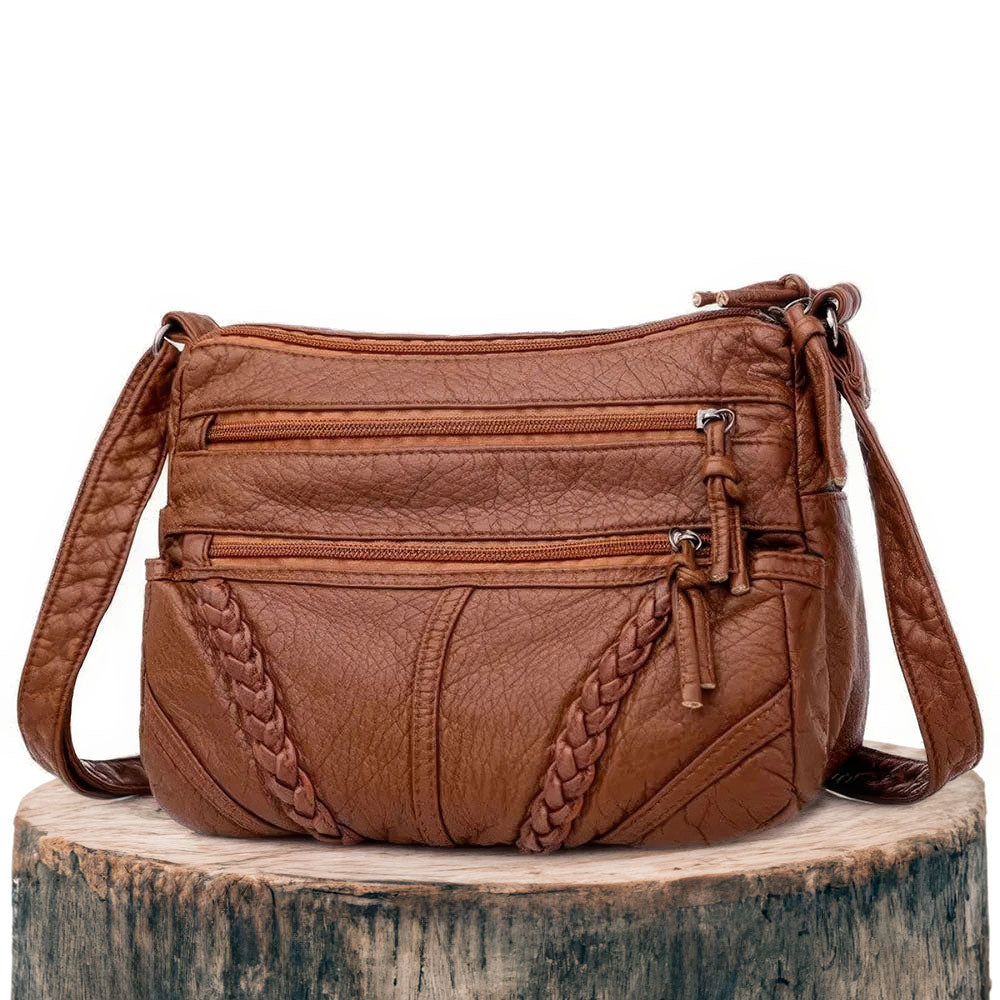 Bolso elegante y atemporal de cuero de alta calidad, perfecto para cualquier ocasión