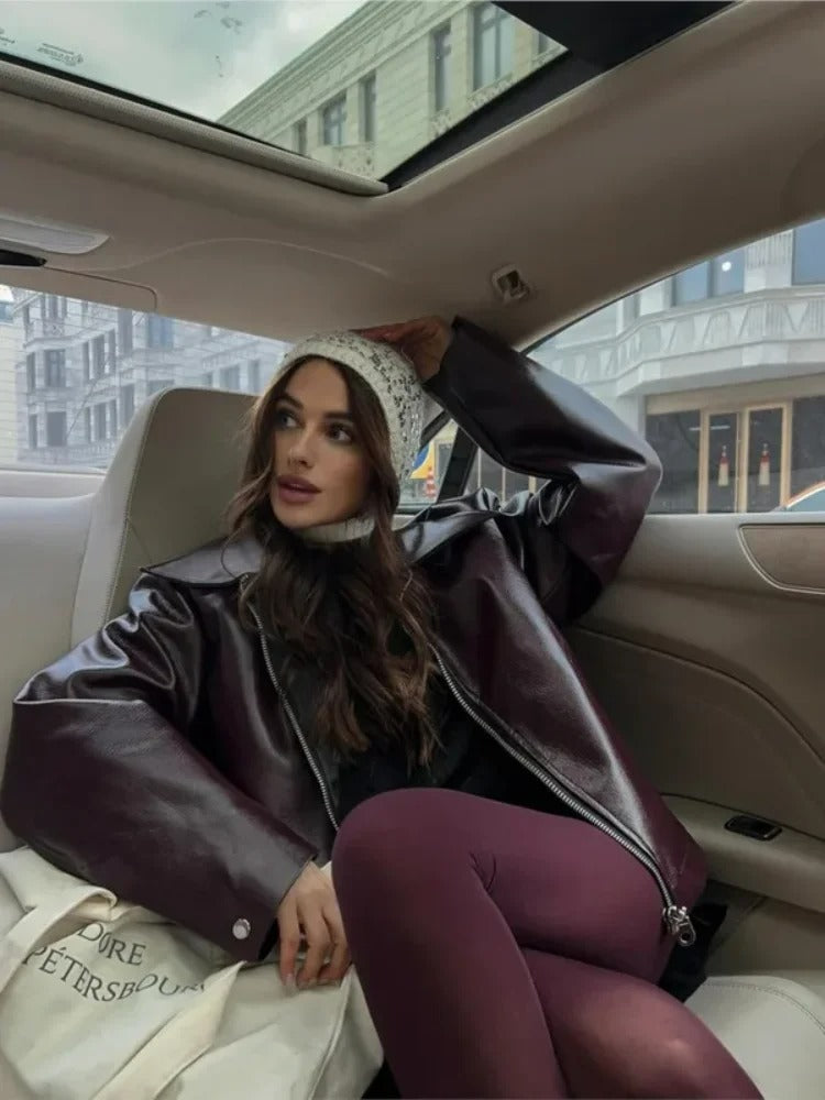 Linde | Chaqueta de cuero con estilo