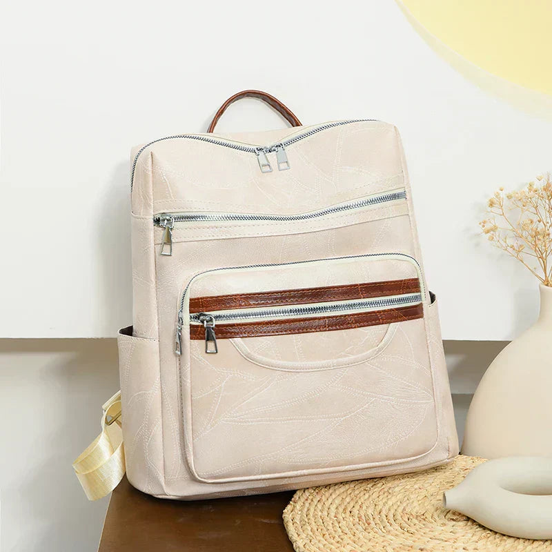 Elegante mochila de herencia de material de alta calidad, cómoda y atemporal