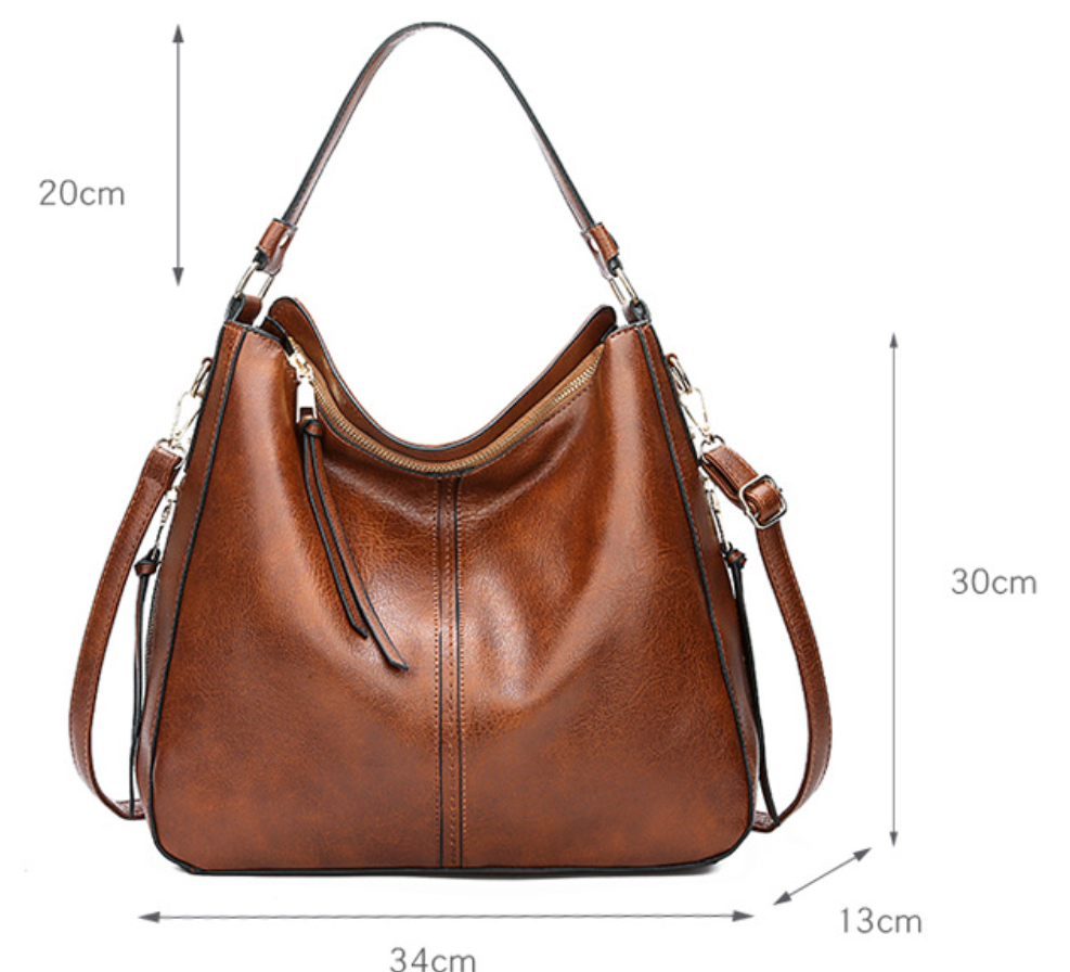 Elegante bolsa de cuero de alta calidad, cómoda y atemporal para cualquier ocasión
