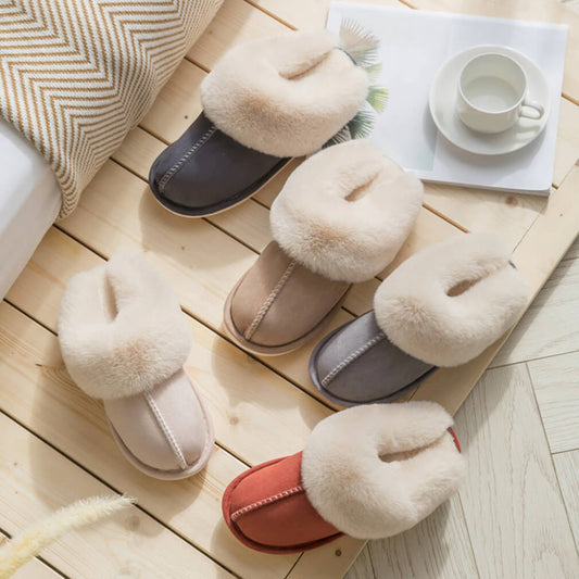 Pantuflas Zara Luxe Fluffy - Elegantes y Cómodos Slip-ons de Felpa Sintética