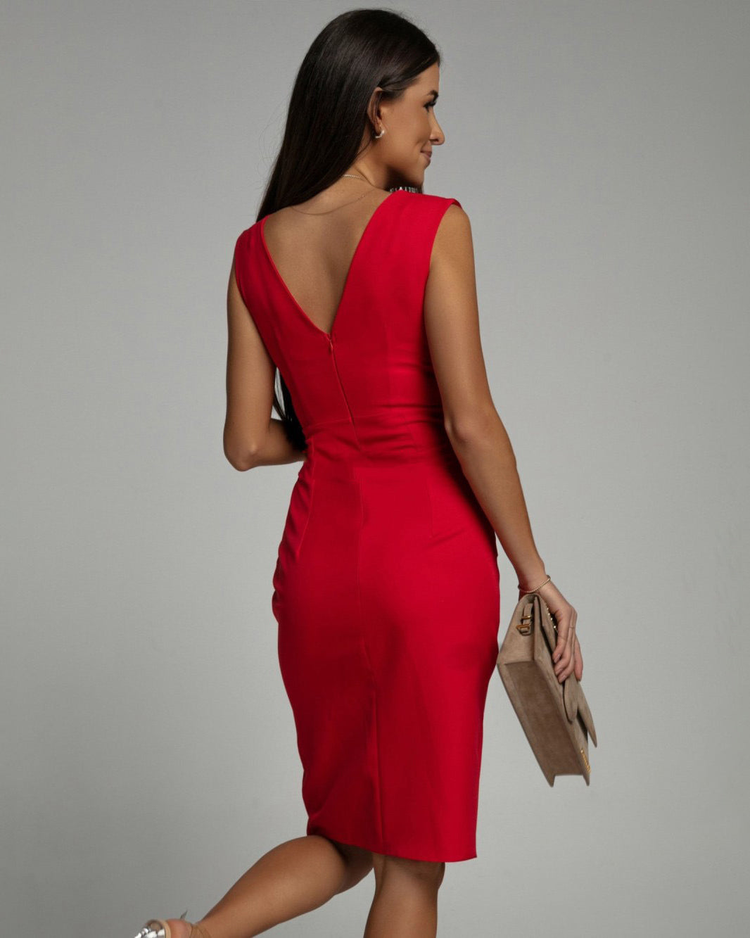 Helena™ | Vestido con escote en V y abertura