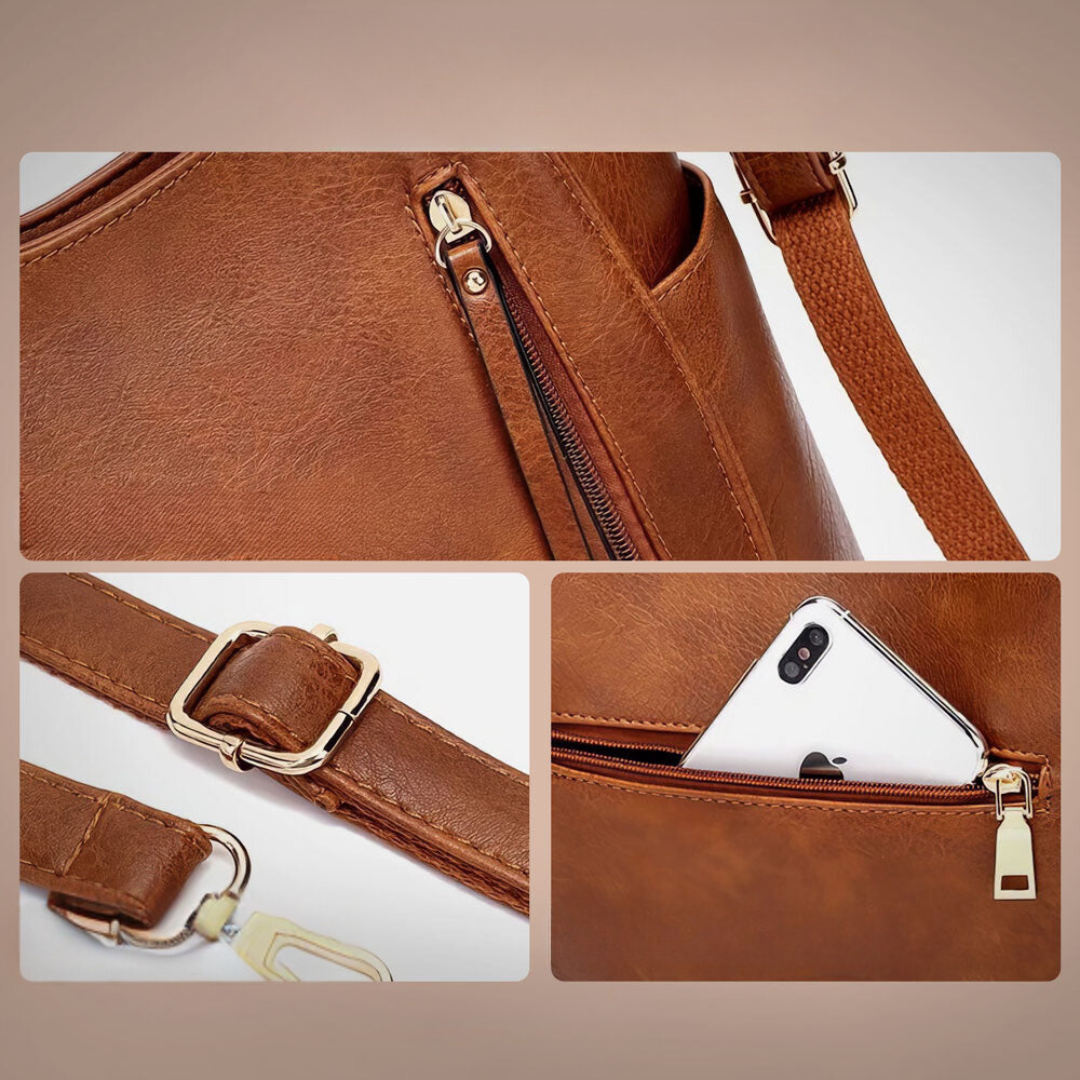 Bolso de cuero atemporal para una elegancia cómoda en cualquier ocasión