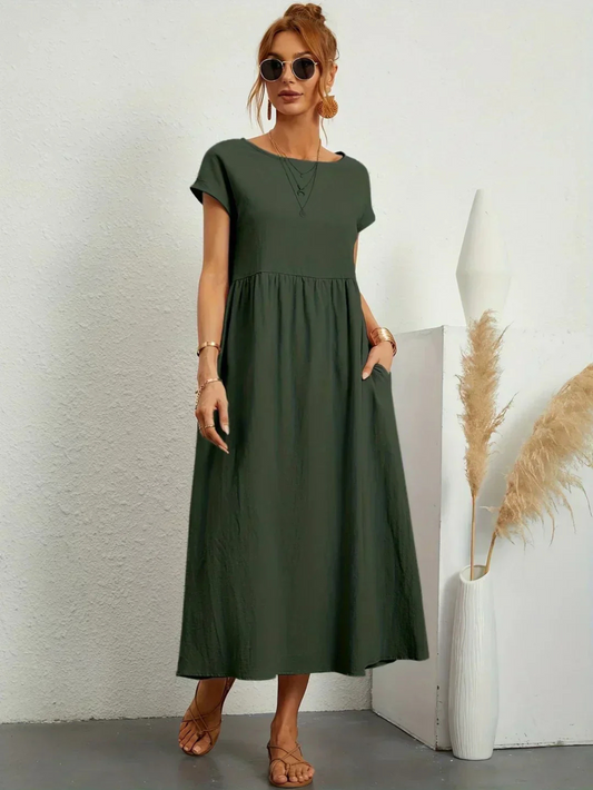 Marianne™ | Elegante vestido de cuello redondo