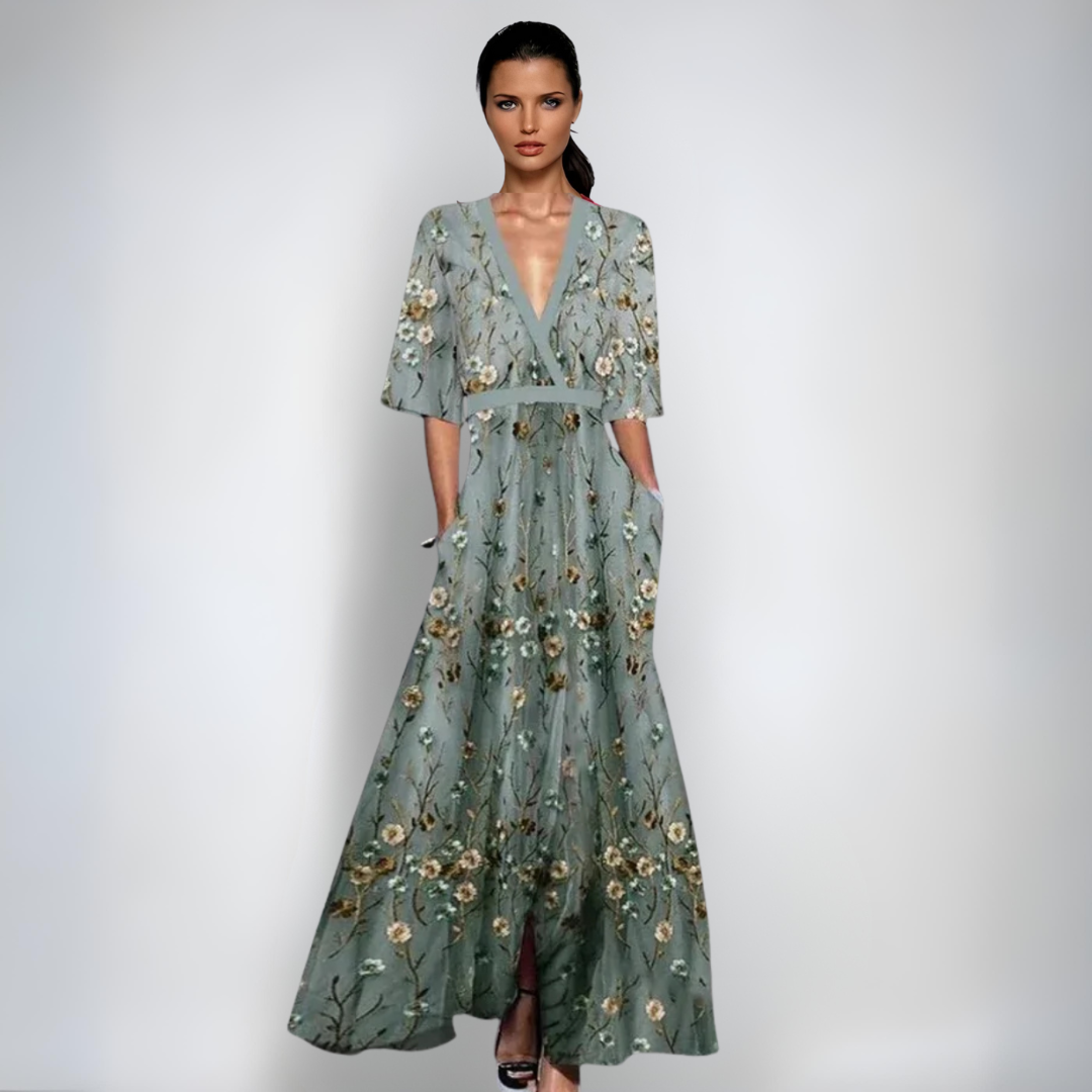 Emily - Vestido de flores de lujo