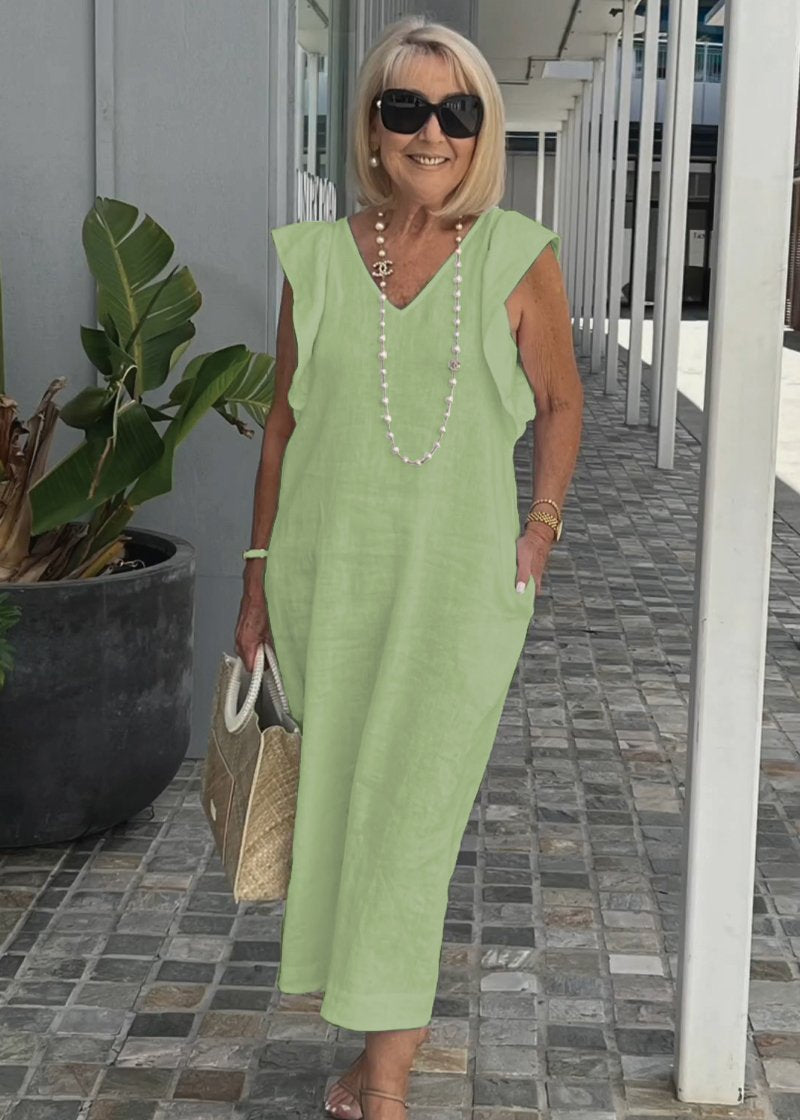 Nora – Vestido sin mangas con escote en V