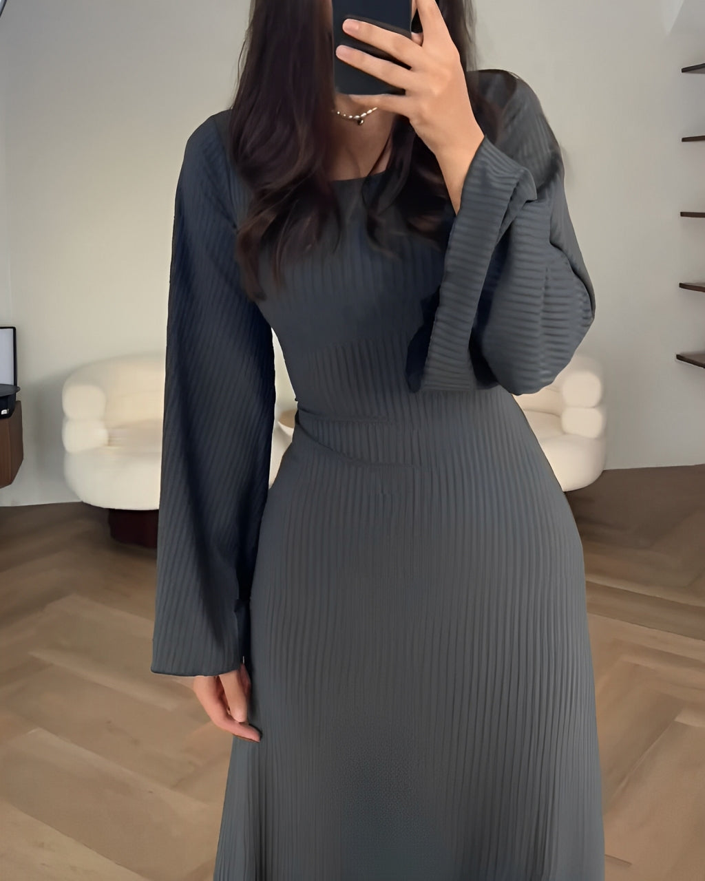 Vestido maxi de punto elegante
