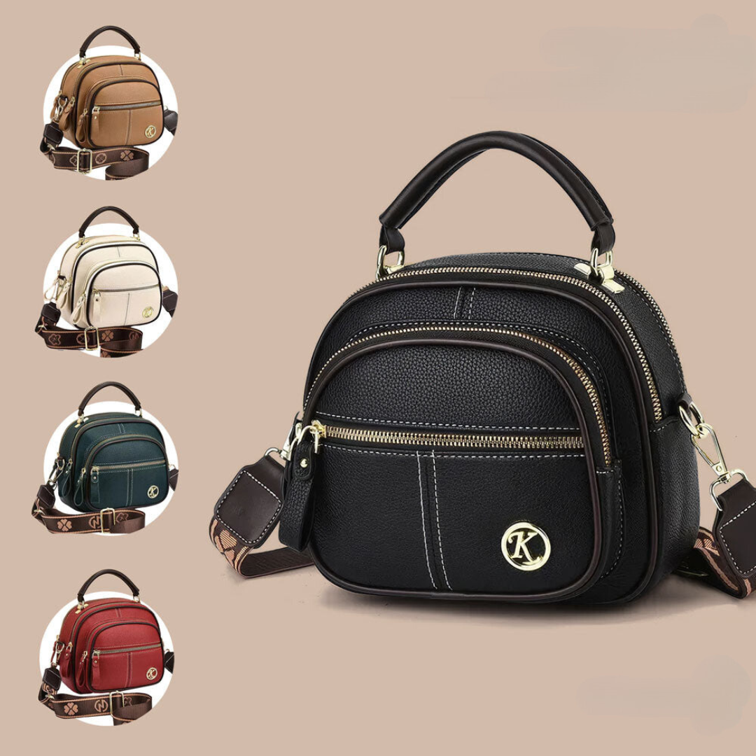 Elegante bolso de hombro clásico de cuero de alta calidad, cómodo y atemporal