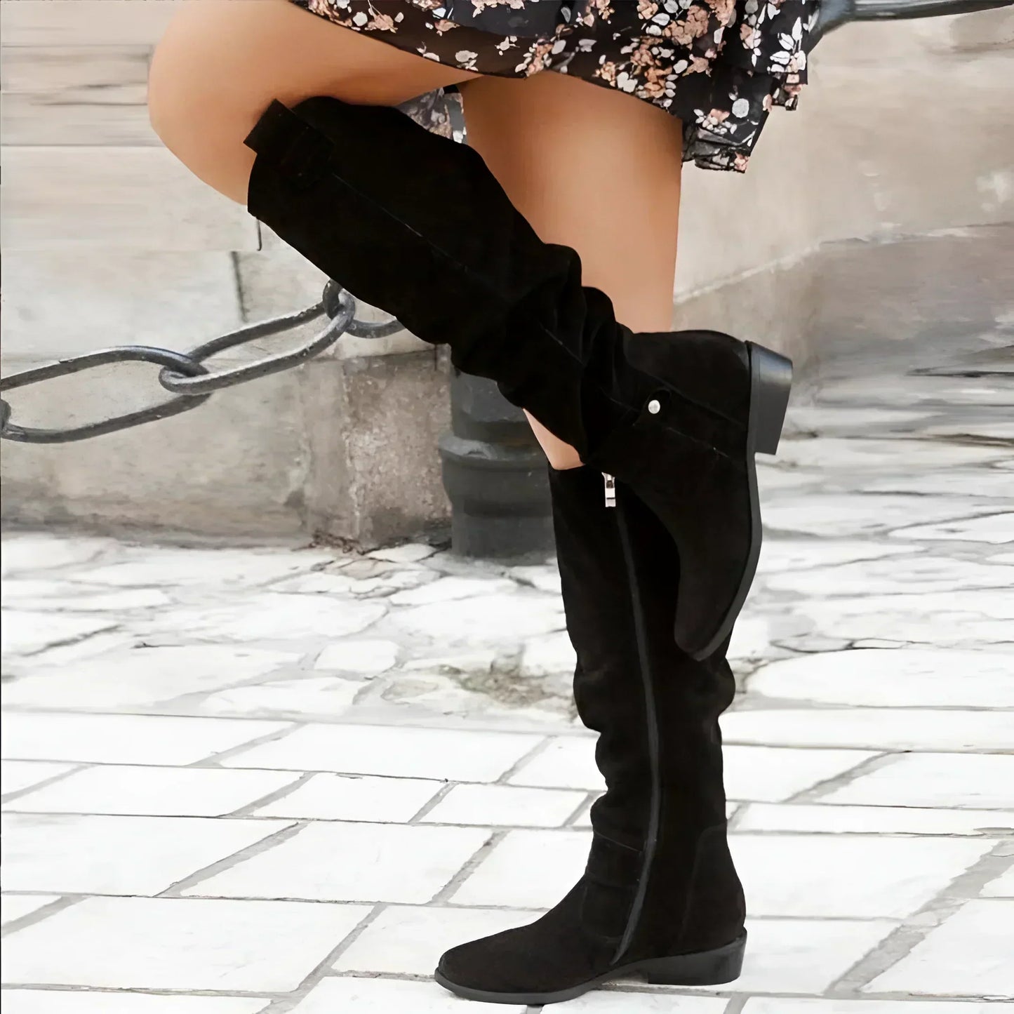 Cassidy | Botas largas de ante elegantes