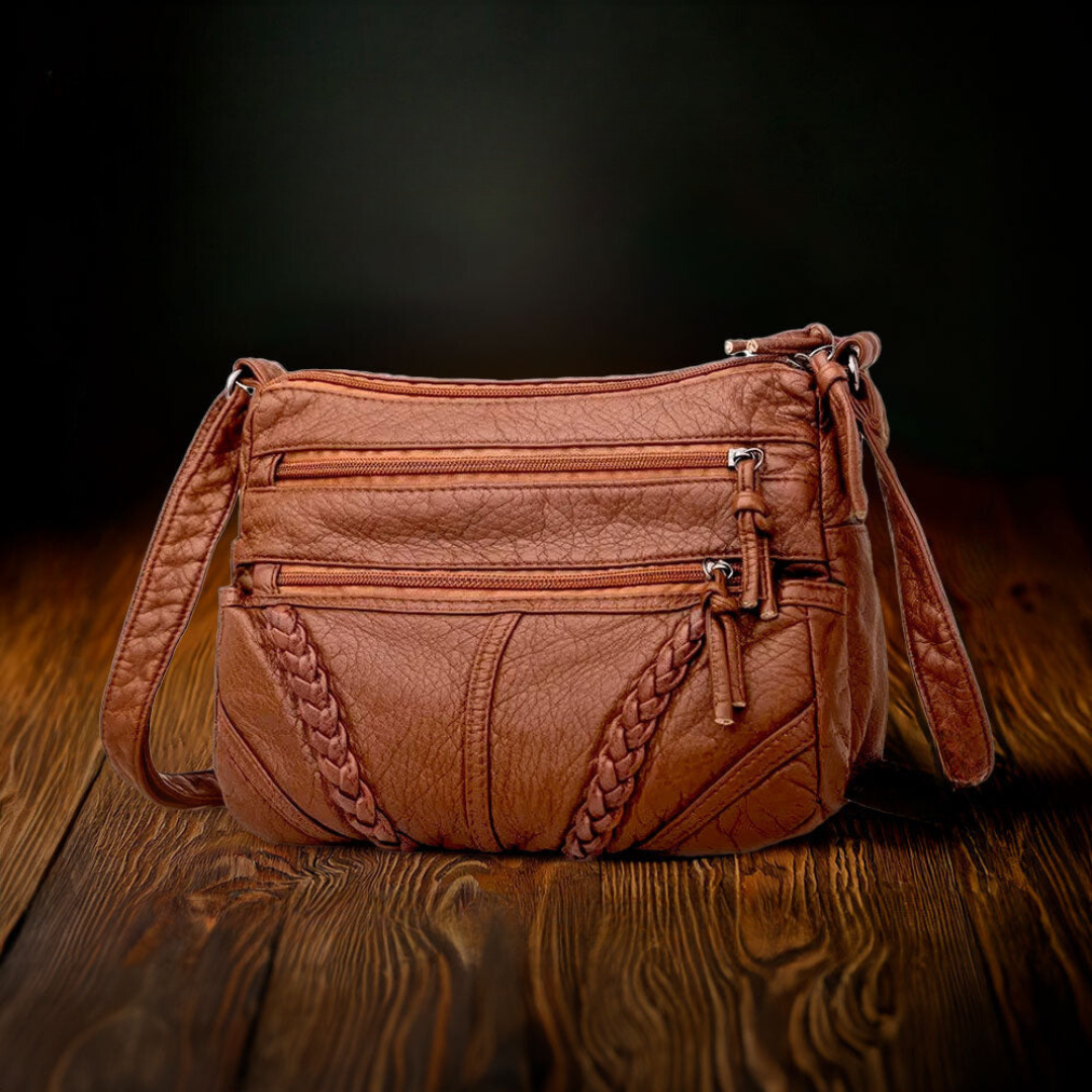 Bolso elegante y atemporal de cuero de alta calidad, perfecto para cualquier ocasión