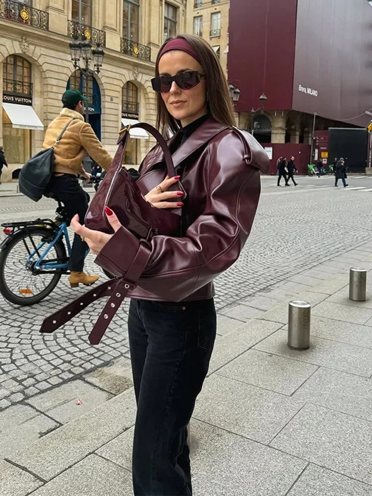Linde | Chaqueta de cuero con estilo