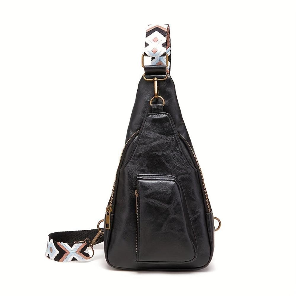 Bolso de hombro retro chic de cuero, cómodo y atemporalmente elegante
