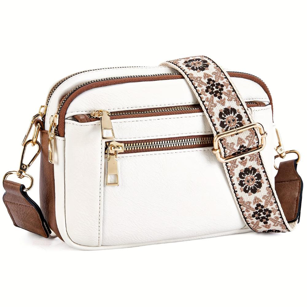 Leila | Elegante bolsa de hombro de cuero de alta calidad, cómoda y atemporal