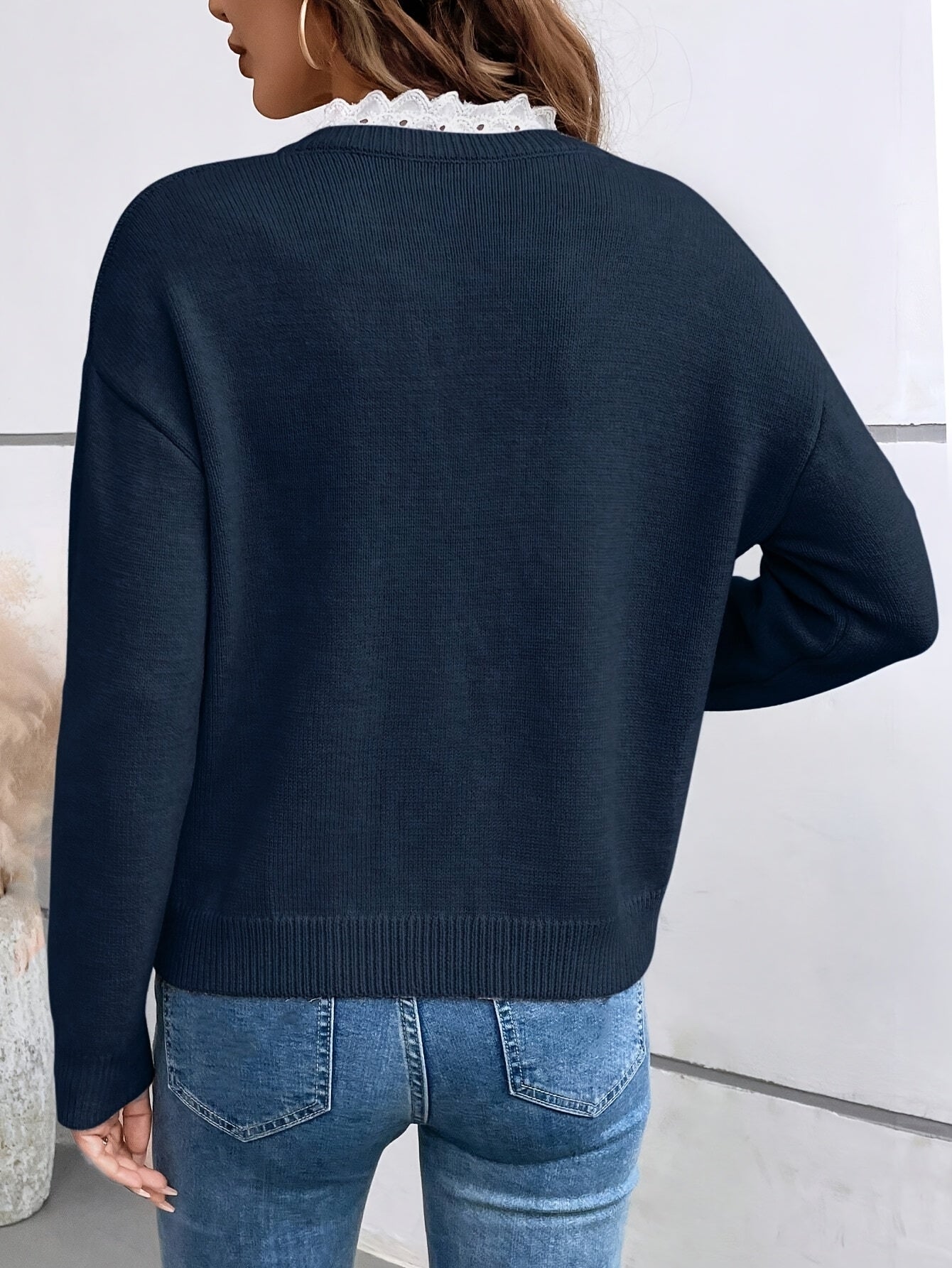 Maria™ | Blusa con cuello francés