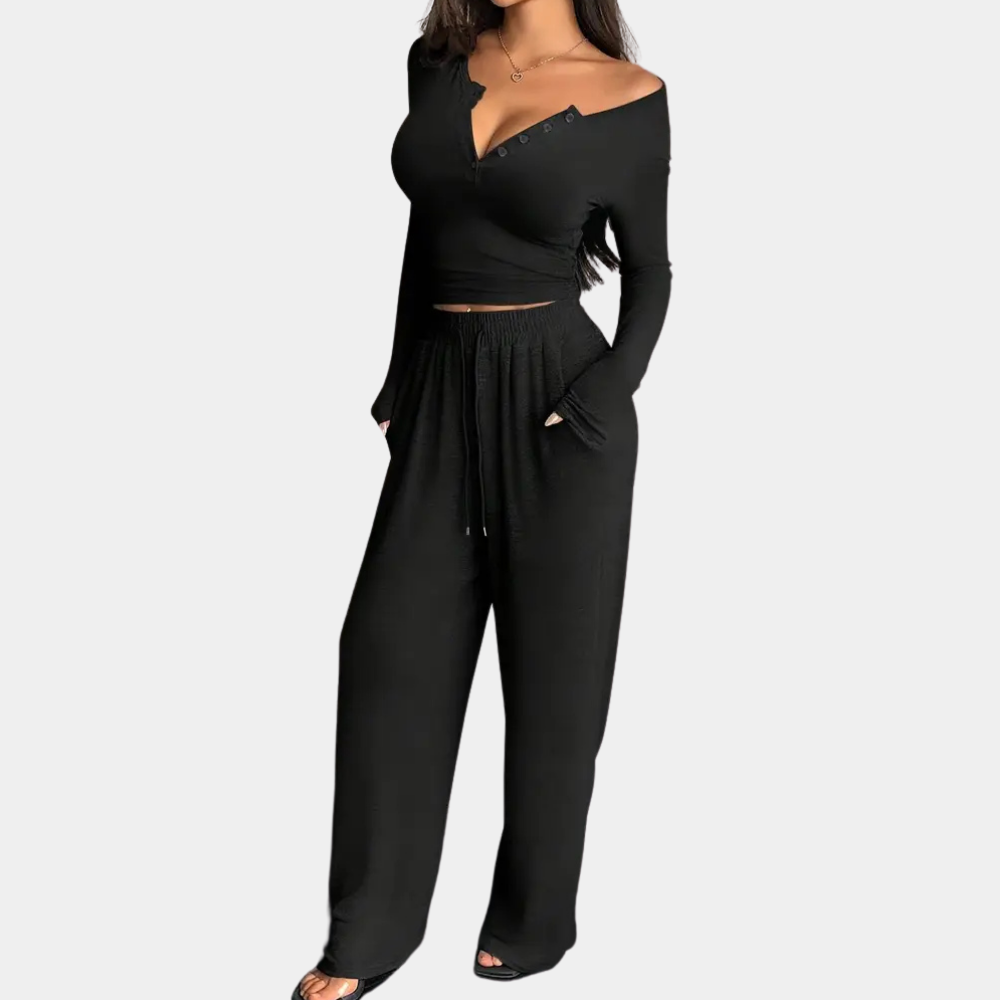 KENDIS - Conjunto Clásico de 2 Piezas para Mujeres