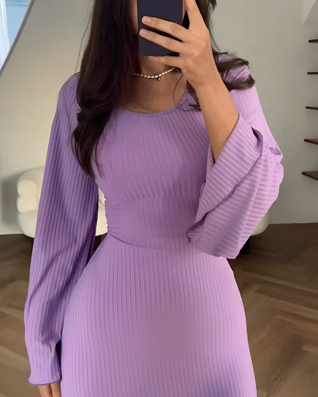 Vestido maxi de punto elegante