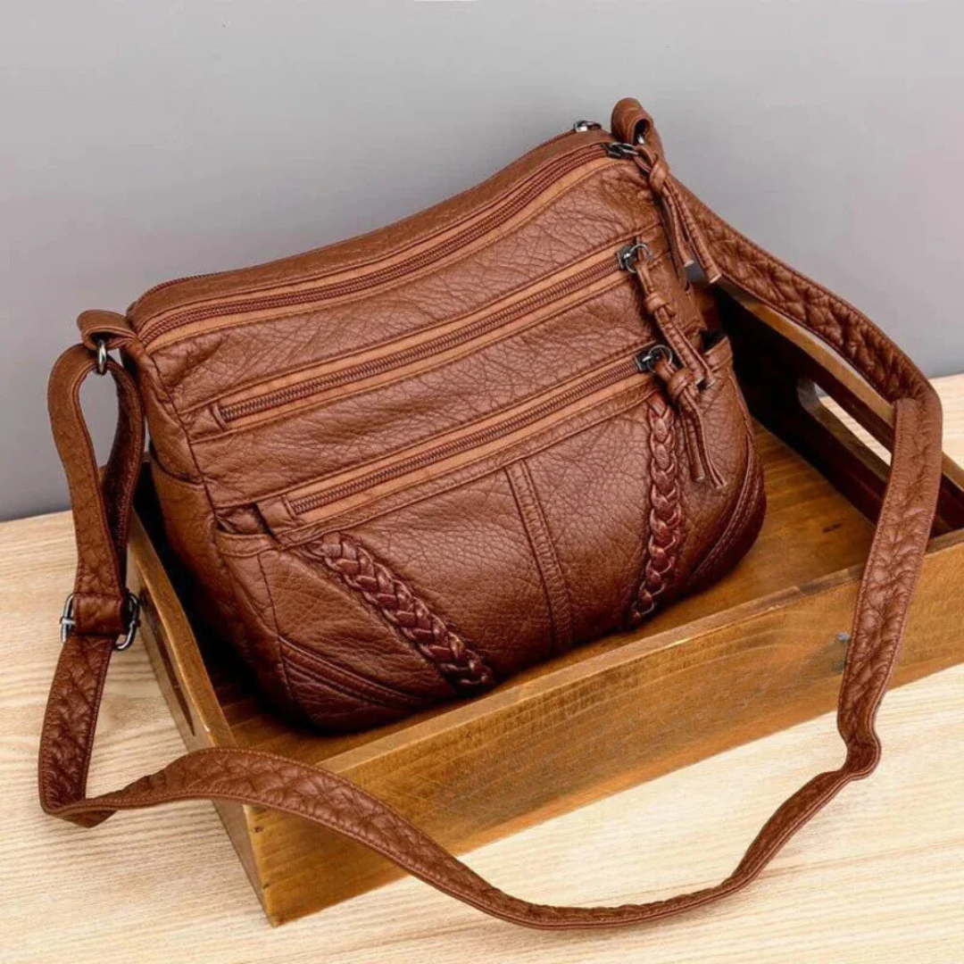 Bolso elegante y atemporal de cuero de alta calidad, perfecto para cualquier ocasión