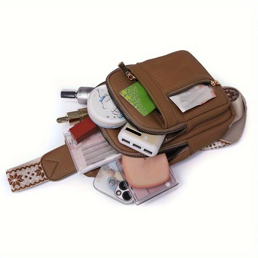 Bolso de hombro con ruedas de cuero, cómodo y práctico para el uso diario