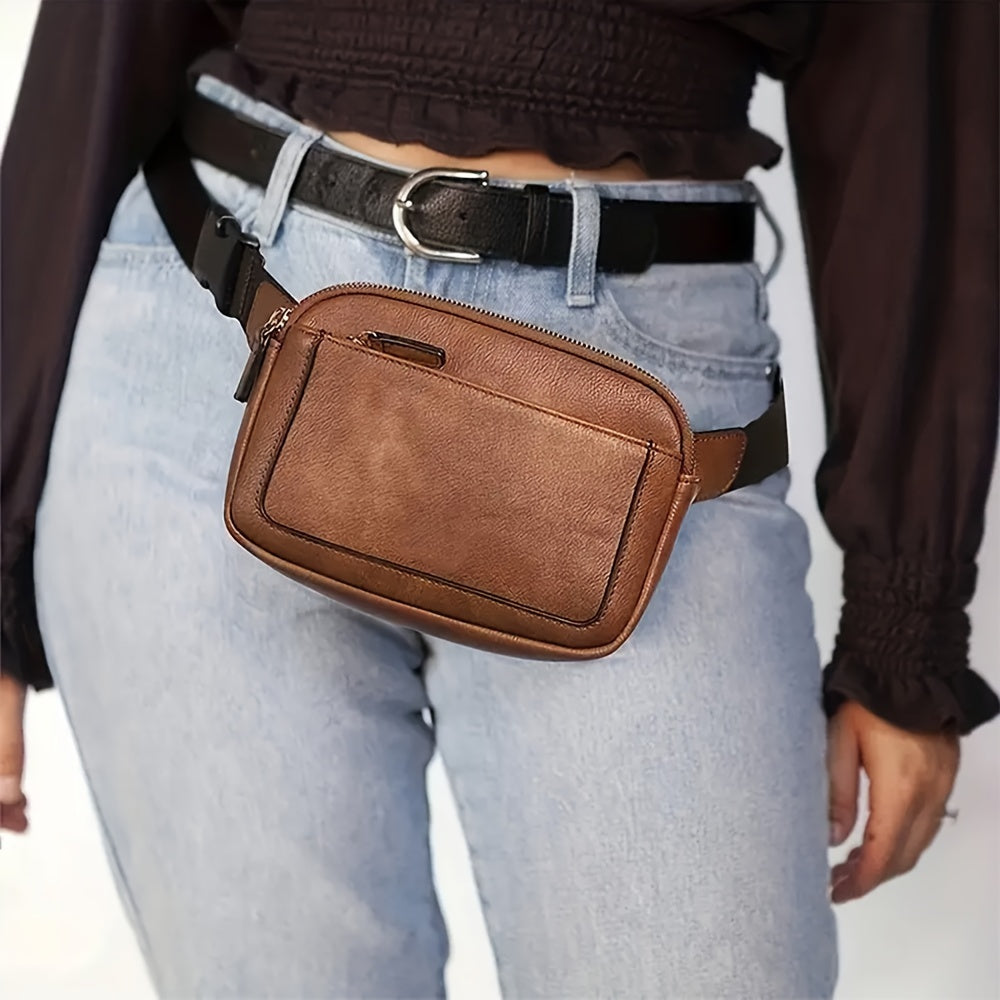 Bolso de hombro de cuero con correa cómoda para uso diario