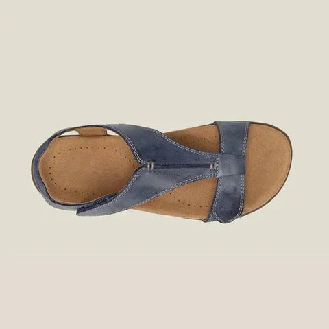 Tess - Sandalias Ortopédicas de Cuero Casual