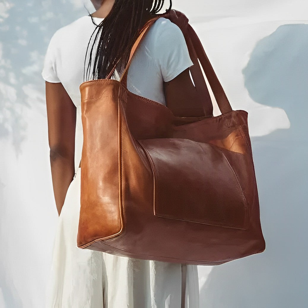 Bolso retro de cuero de alta calidad, cómodo y atemporalmente elegante