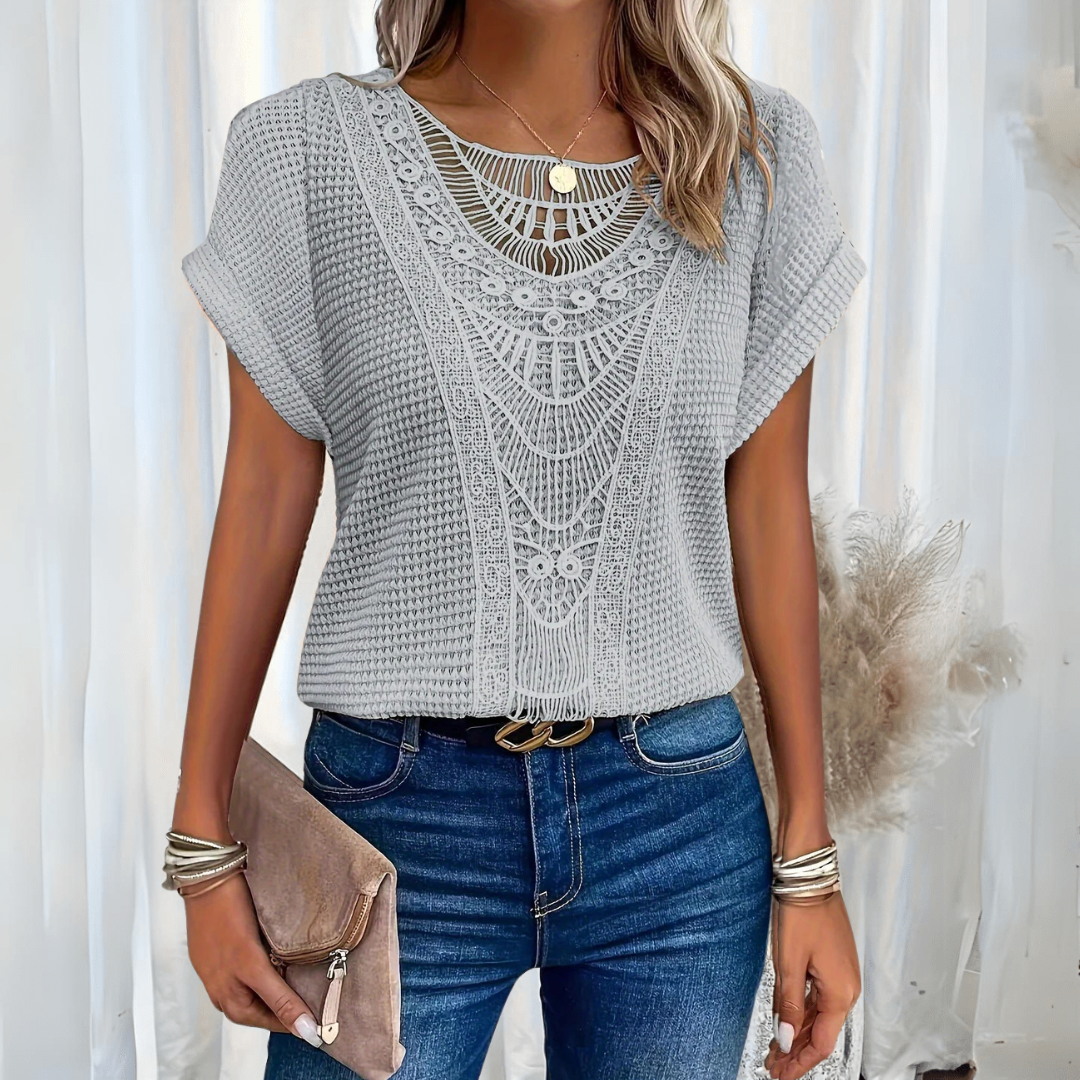 Karin™ | Elegante blusa de estilo ibicenco