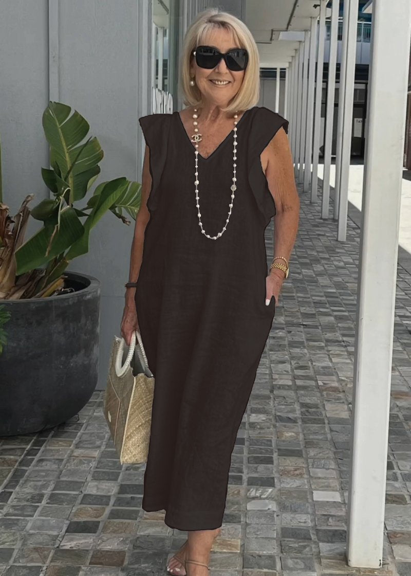 Nora – Vestido sin mangas con escote en V
