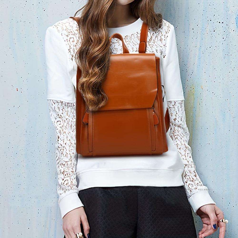 Mochila acolchada retro-chic de material de alta calidad, cómoda y estilosa