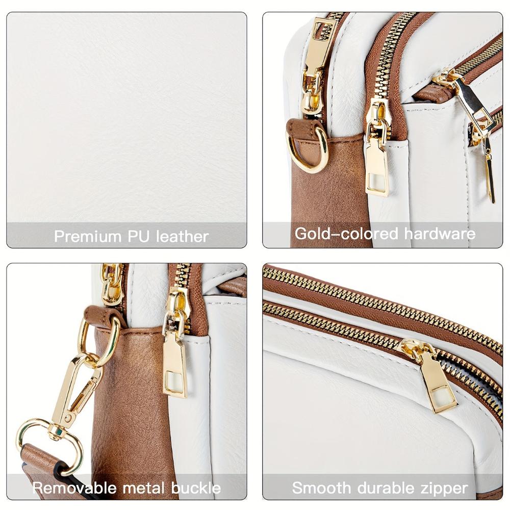 Leila | Elegante bolsa de hombro de cuero de alta calidad, cómoda y atemporal