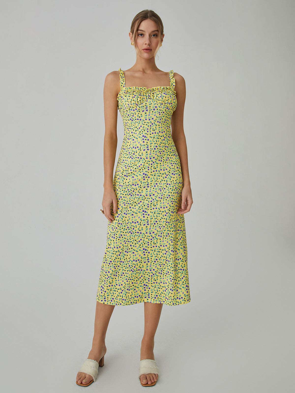 Vestido Midi Boho Floral