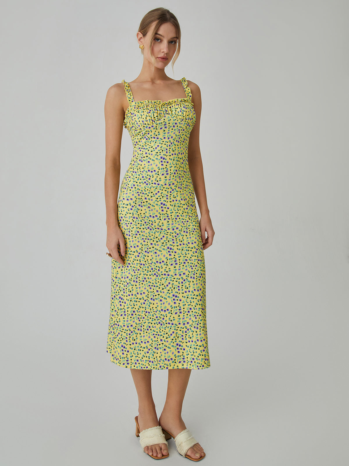 Vestido Midi Boho Floral