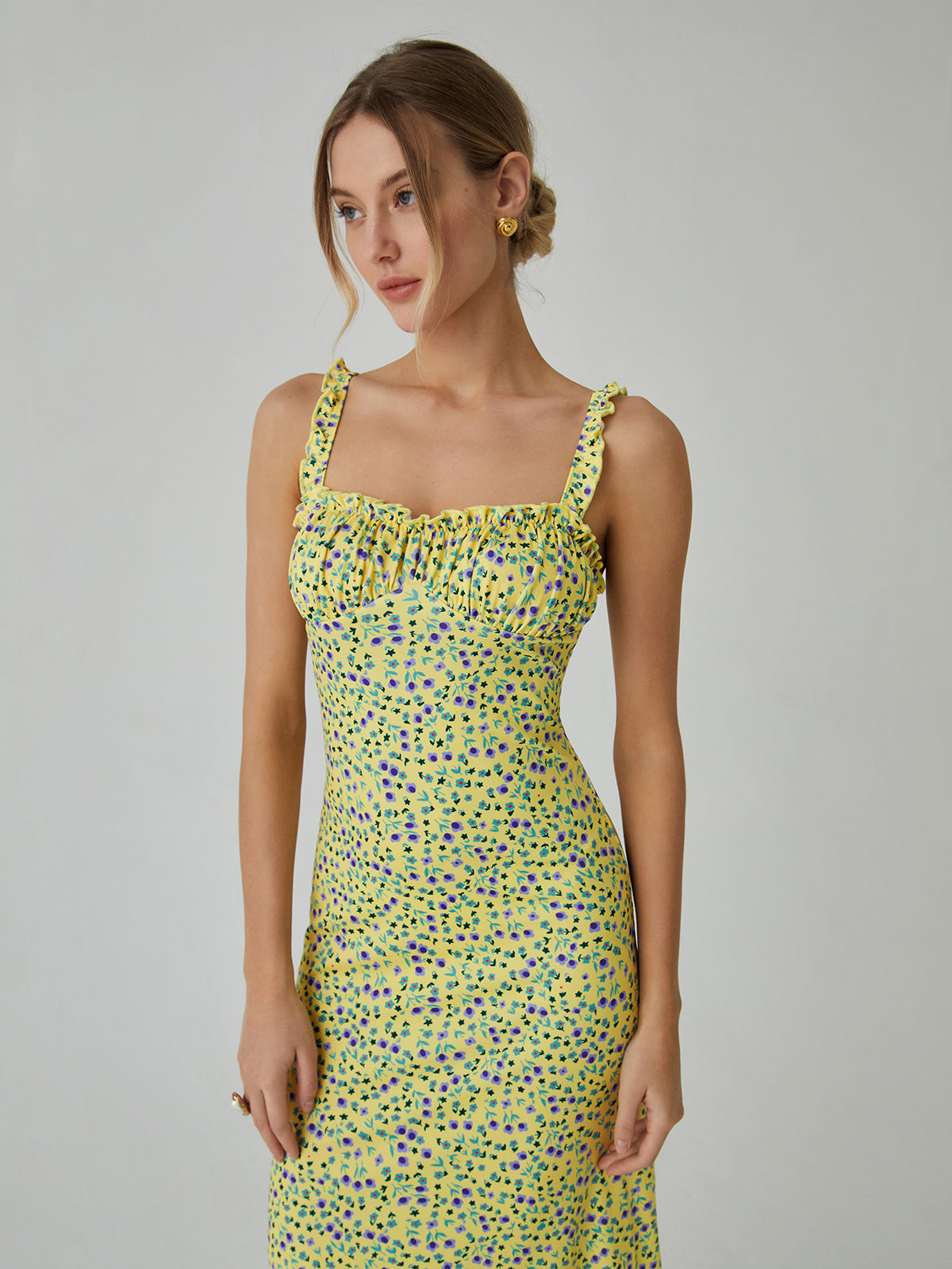 Vestido Midi Boho Floral