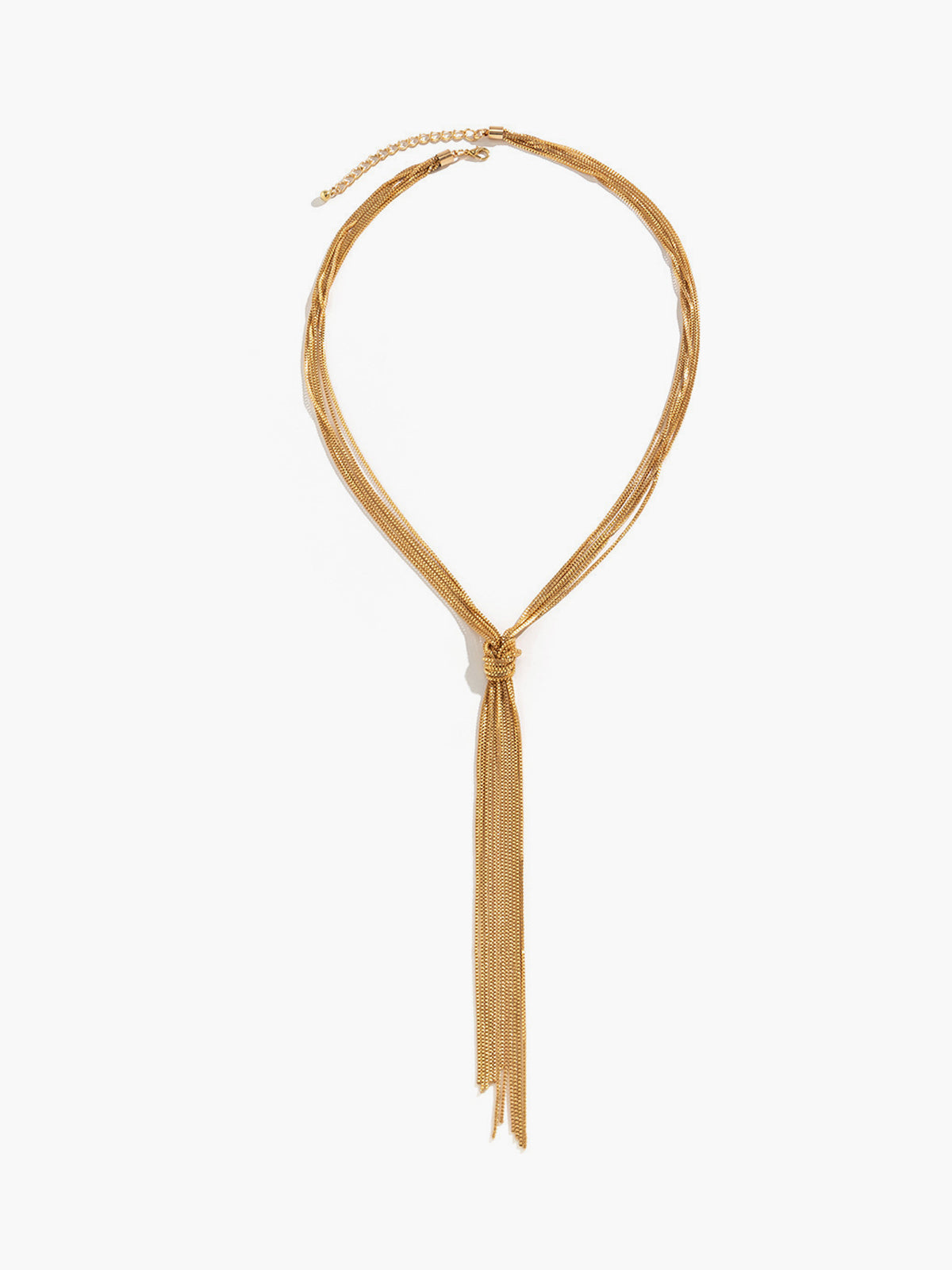 Collar en forma de Y anudado