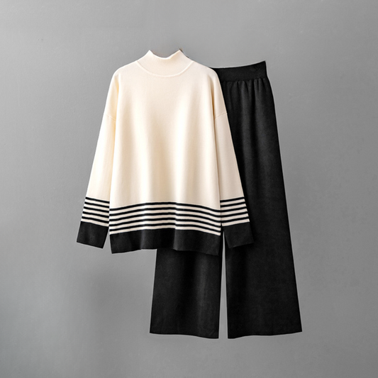Amelita - Conjunto de punto de dos piezas moderno para mujeres