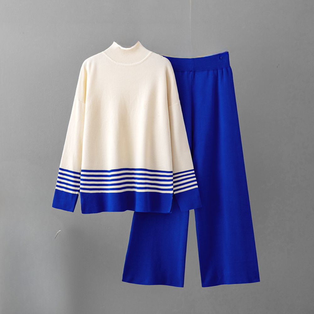Amelita - Conjunto de punto de dos piezas moderno para mujeres