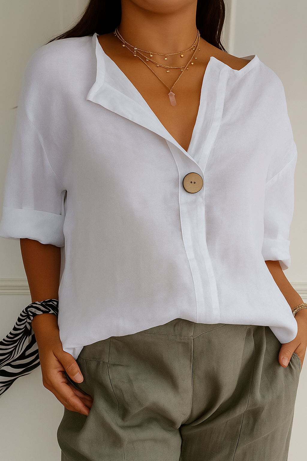Amora™ | Blusa Breeze de Lino