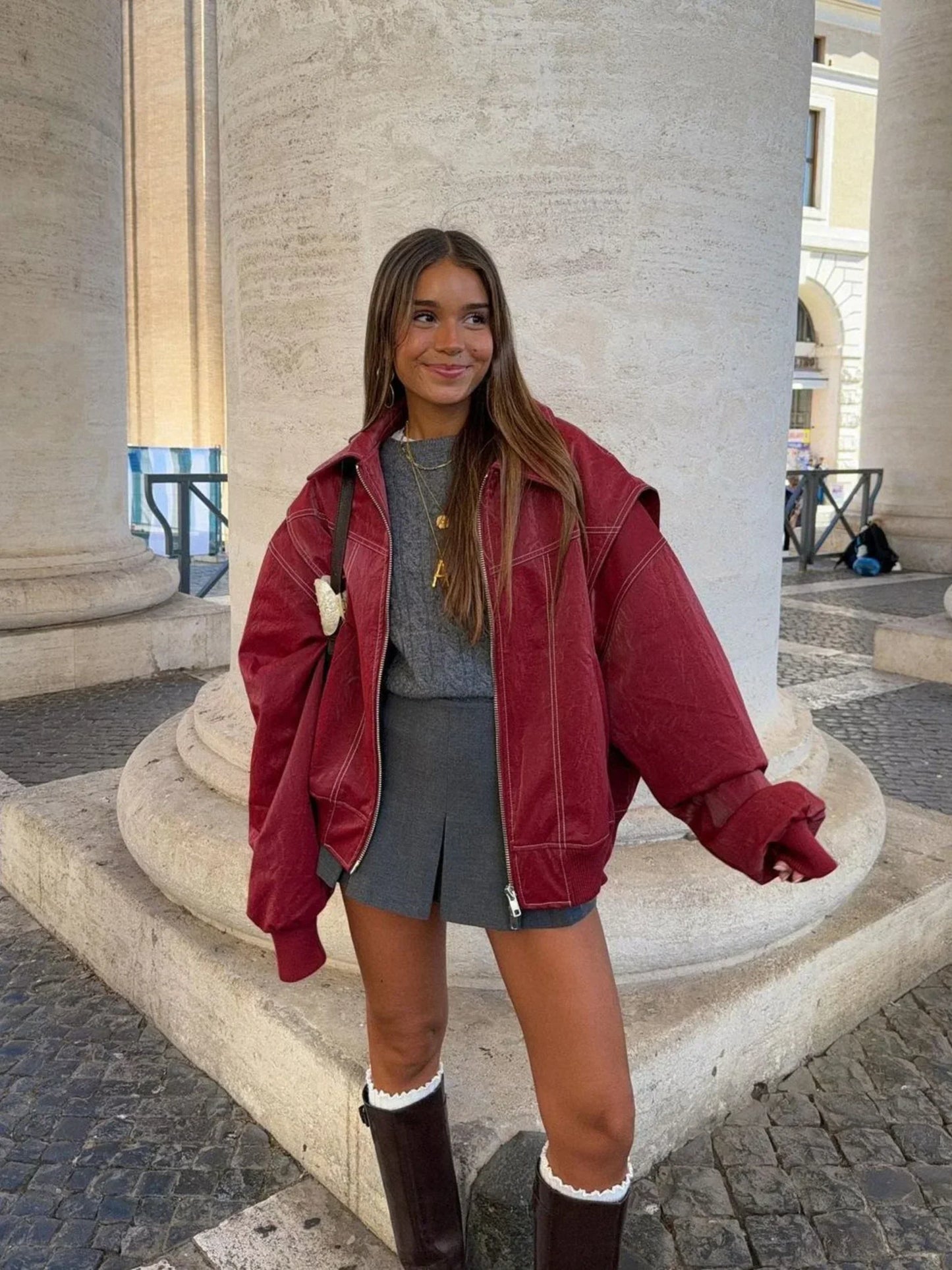 Chaqueta Oversized Scarlet | Tu Imprescindible para Esta Temporada