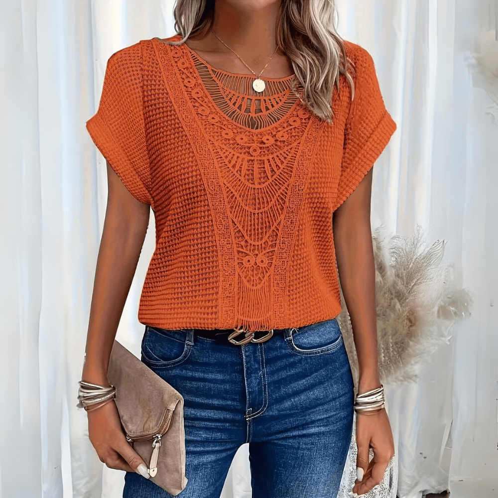 Karin™ | Elegante blusa de estilo ibicenco