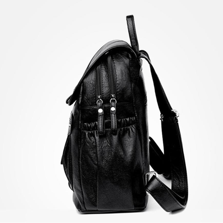 Elegante mochila de cuero, cómoda y atemporal para cualquier ocasión