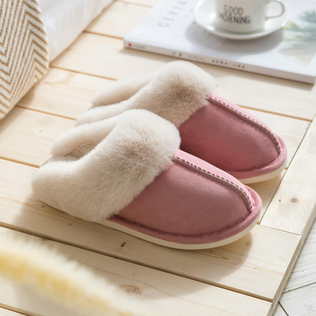 Pantuflas Zara Luxe Fluffy - Elegantes y Cómodos Slip-ons de Felpa Sintética