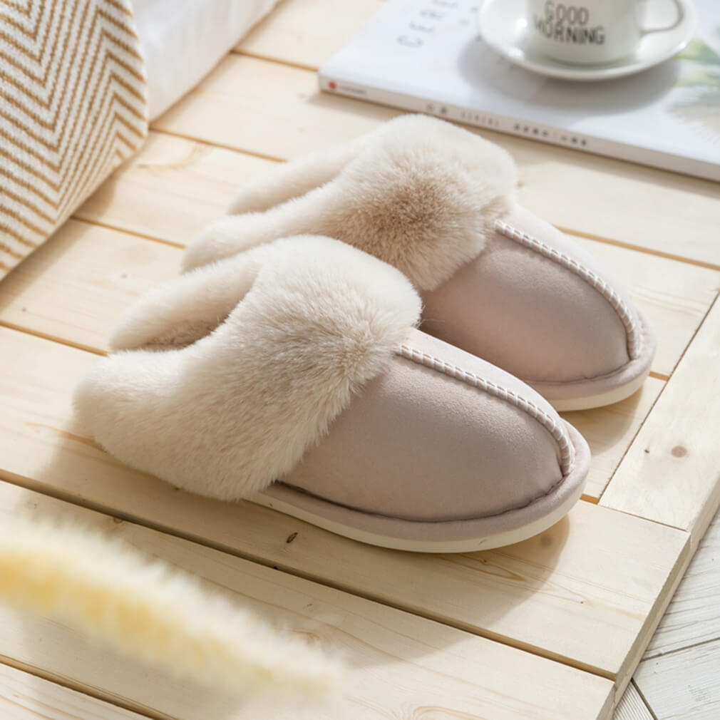 Pantuflas Zara Luxe Fluffy - Elegantes y Cómodos Slip-ons de Felpa Sintética